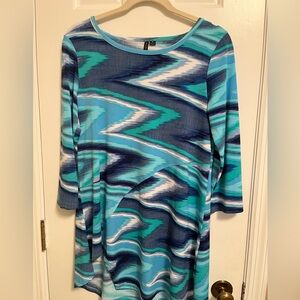 Venini Oceanic Patterned Tumic